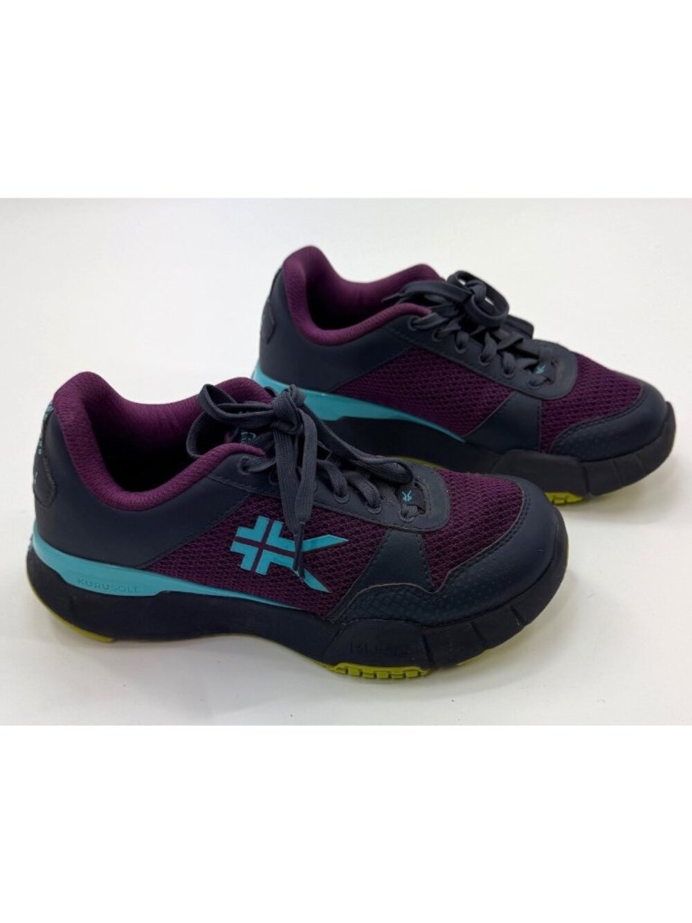 Kuru Quantum 2.0 Womens Size 6 Medium Sneakers Purple & Navy With Kurusole Suppo